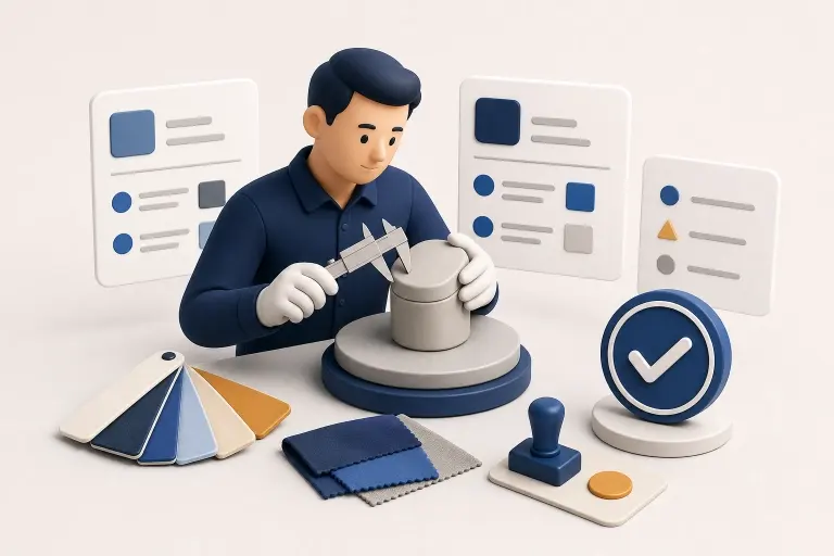 Product sample review before order approval
