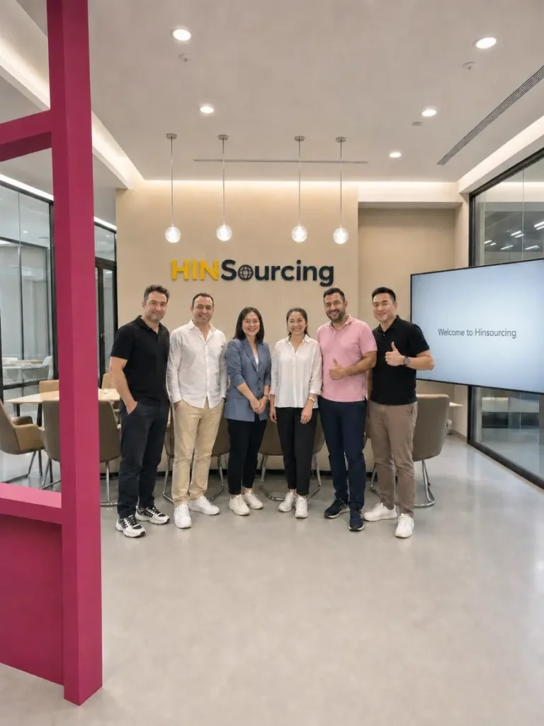 Hinsourcing meeting with an international client in China