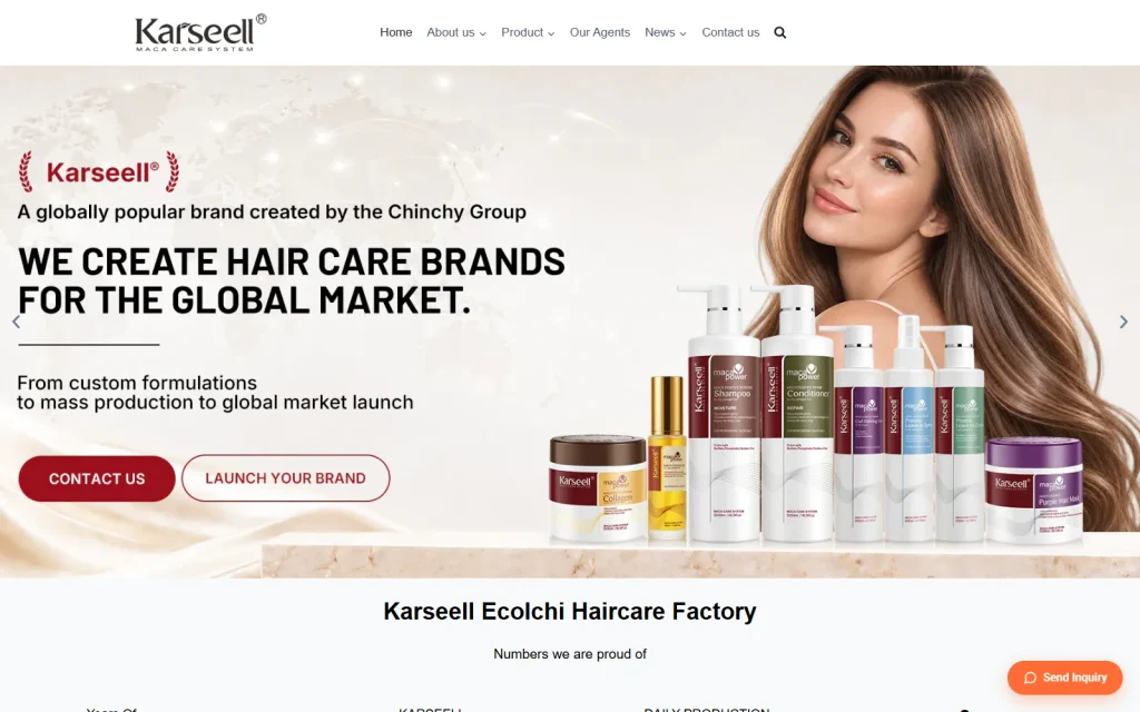 8. Chinchy Cosmetics — Hair Treatments and OEM/ODM Brand Projects
