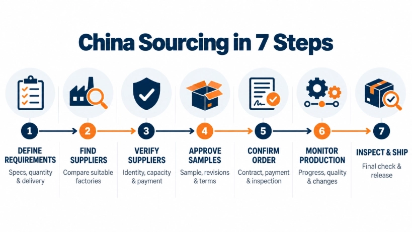 Seven Steps of Hinsourcing Procurement Agency Services